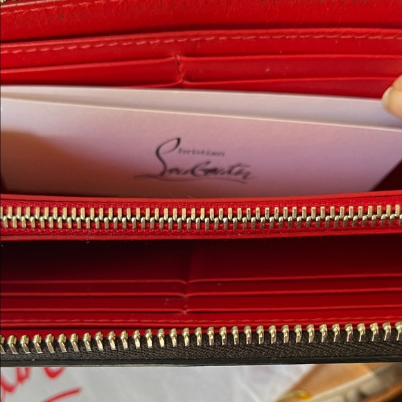 Christian Louboutin Black Wallet with Red Script - Picture 11 of 11
